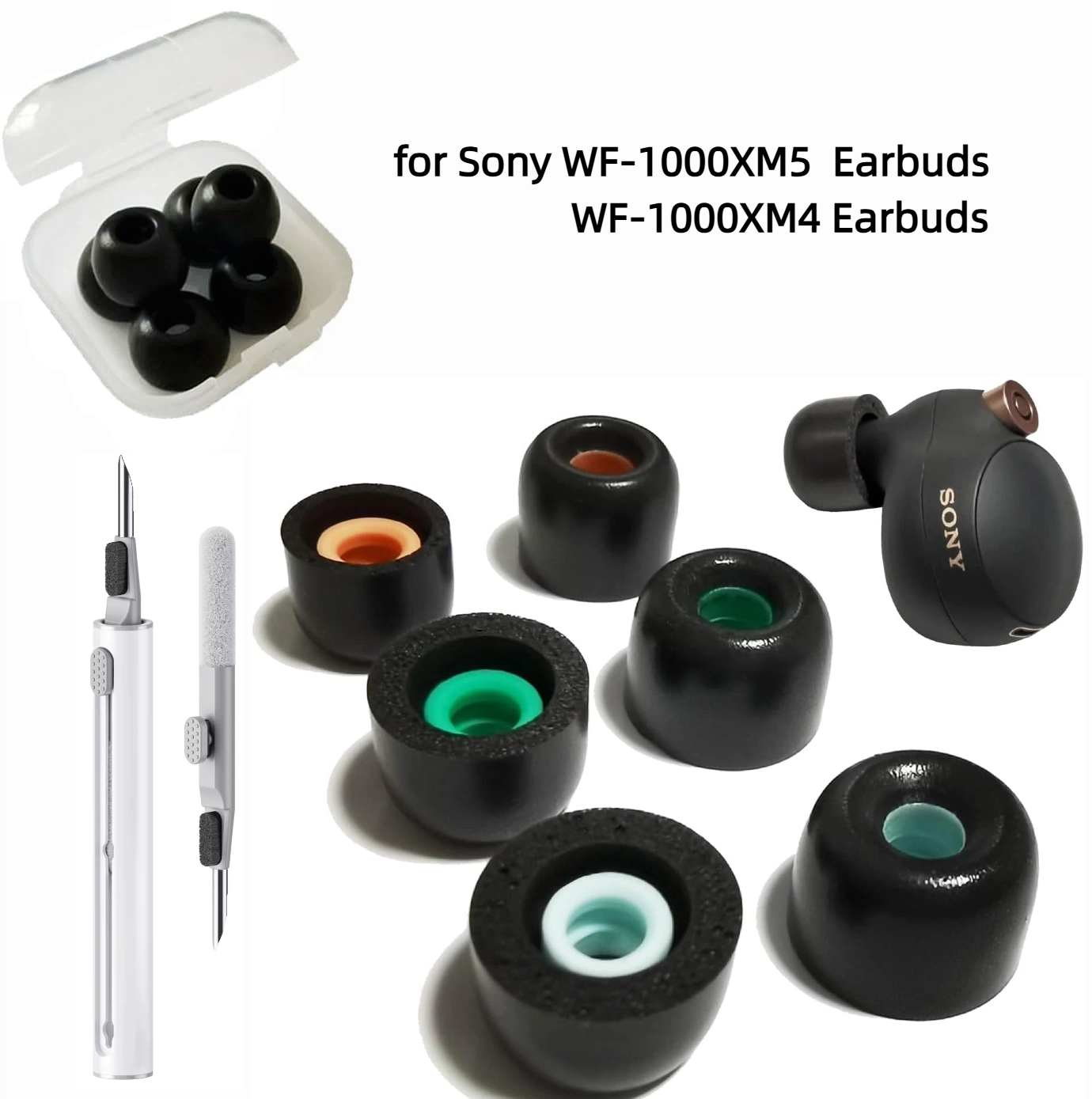 Earphone Foam Tip - Memory Foam Ear Tips for Sony