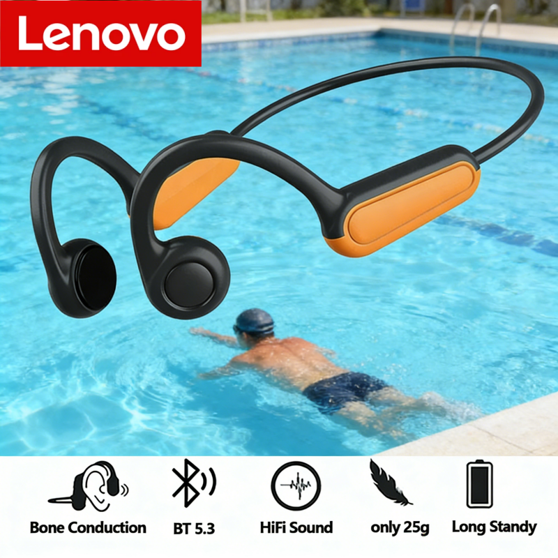 Bluetooth Headset On Ear - Bone Conduction IPX5 Headphones Bluetooth 5.4
