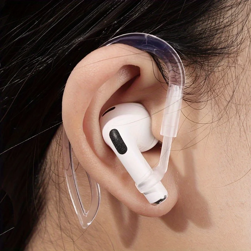 Sports Earphone Hook - 1/2pair Transparent Ear Hook For Soft