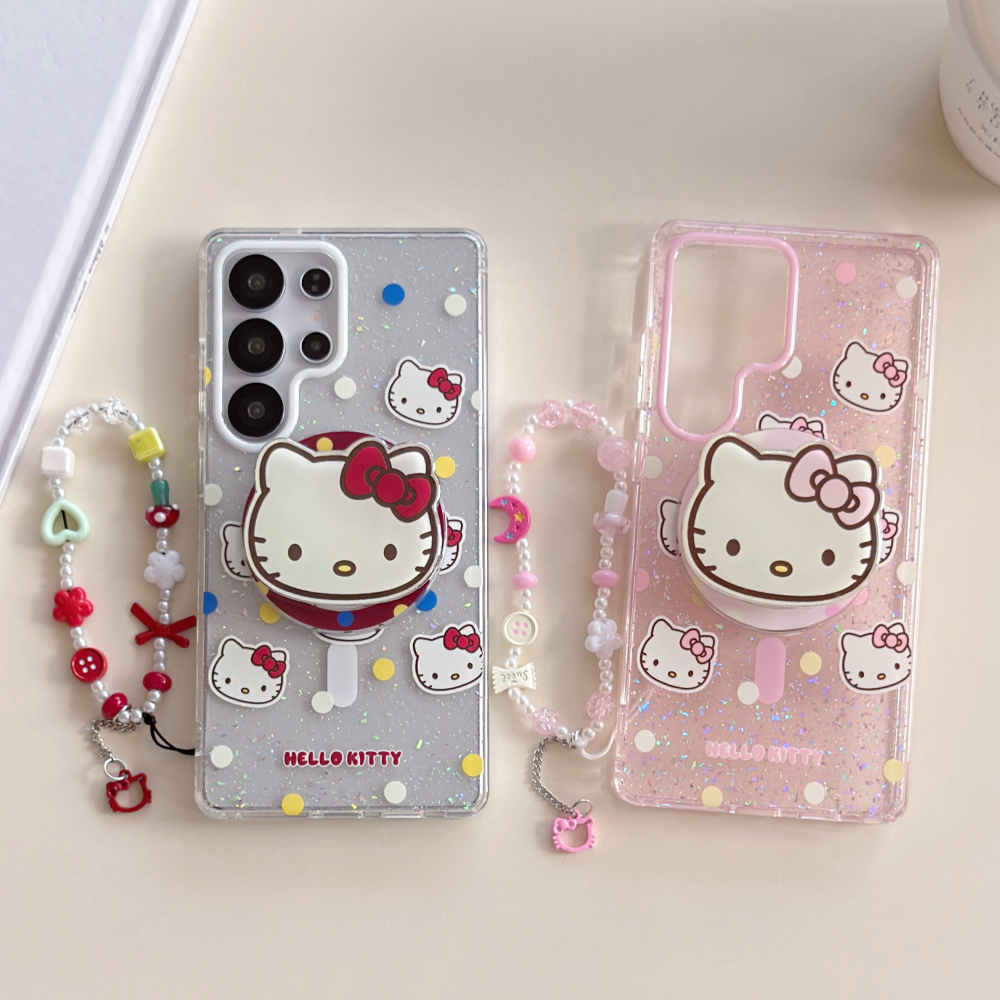 Headphone Case Hard - Magnetic Glitter Color Wave Point KT