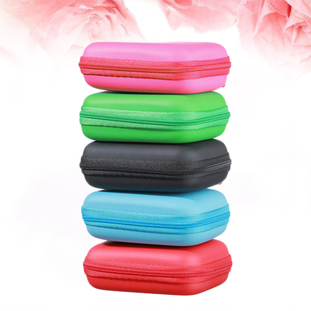 Headphone Case Hard - 2Pcs Travel Friendly Eva Headphone Storage