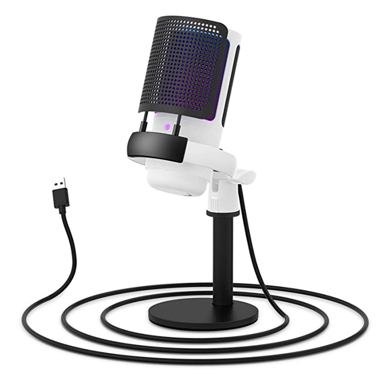 Gaming Headset Rgb - ABUO-Gaming Microphone, USB Microphone For PC