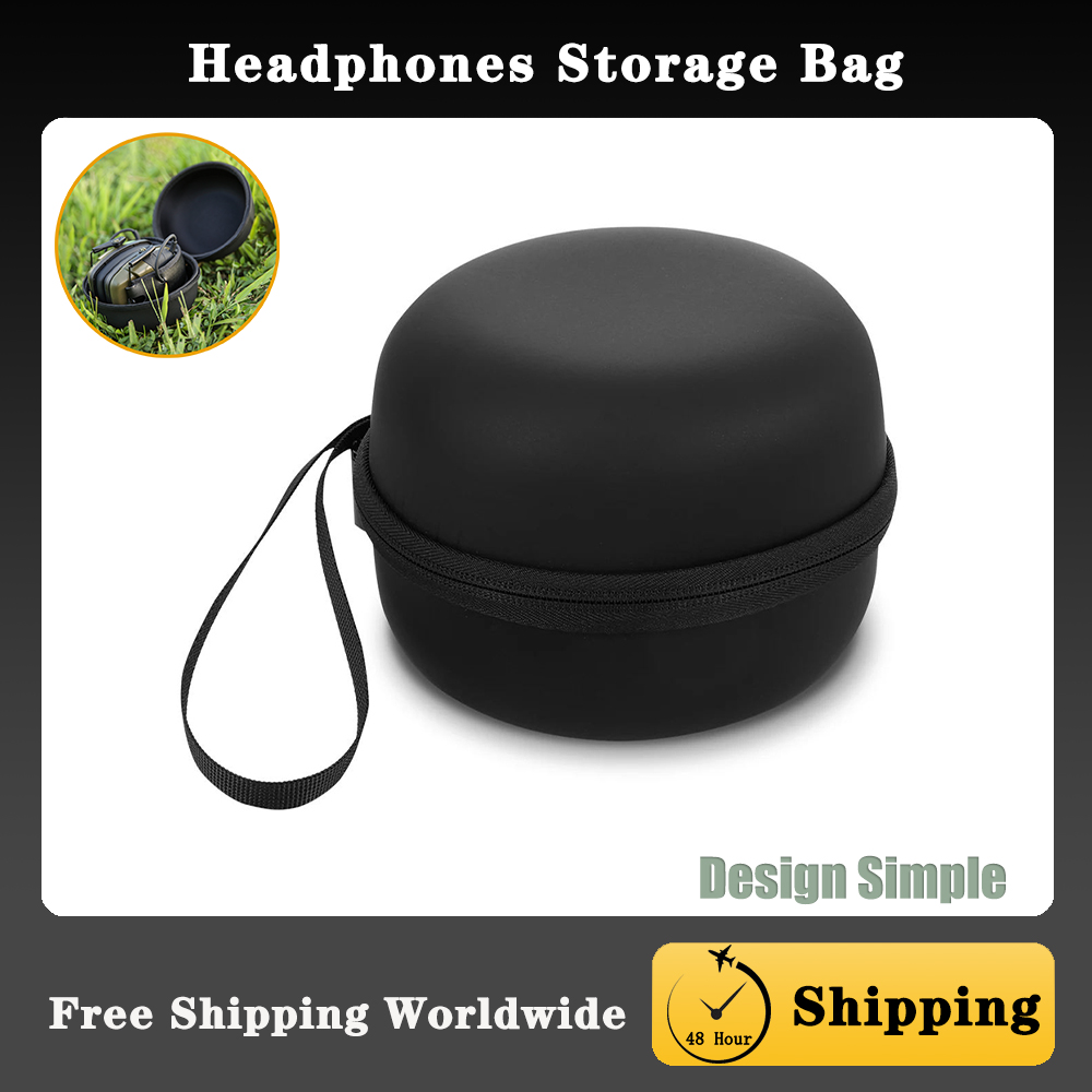 Headphone Case Hard - Noise-Canceling Headset Box Tactical Earmuffs Storage