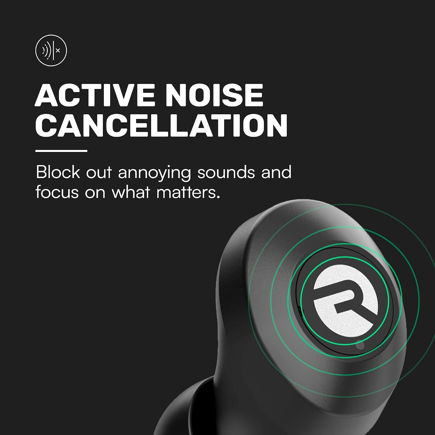 Wireless Earbuds with Active N - Noise Cancelling Headphone recension och pris