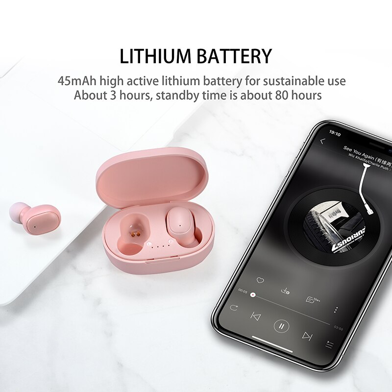 A6S TWS Earphones Wireless Blu - Wireless Earbuds Tws recension och pris
