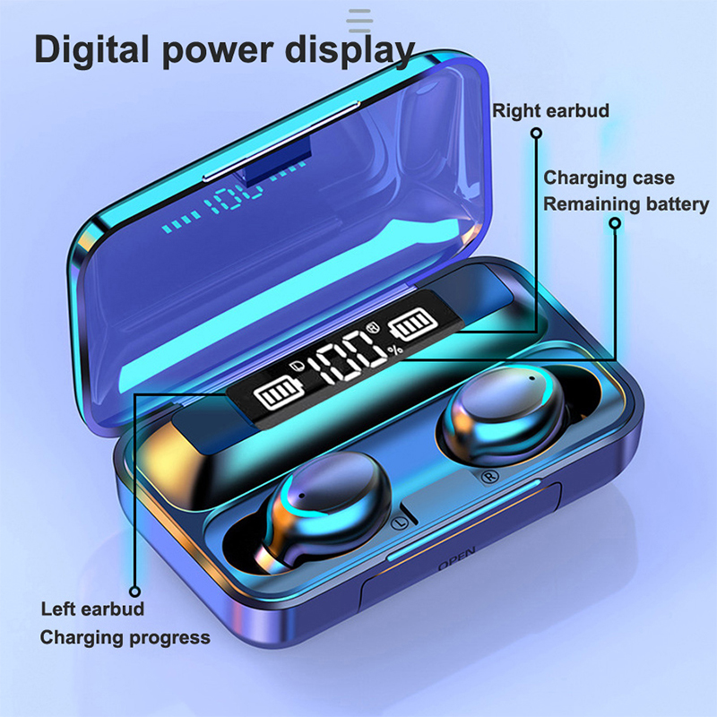 2026 F9 Wireless Earphones LED - Wireless Earbuds Tws recension och pris