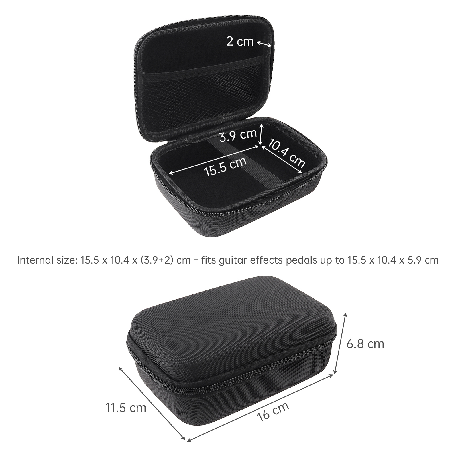 2 Pack EVA Hard Cases for Guit - Headphone Case Hard recension och pris