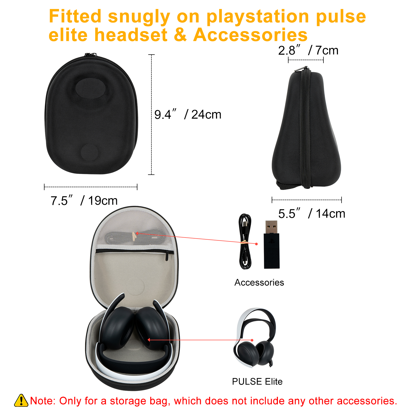 New Portable Hard EVA Protecti - Headphone Case Hard recension och pris