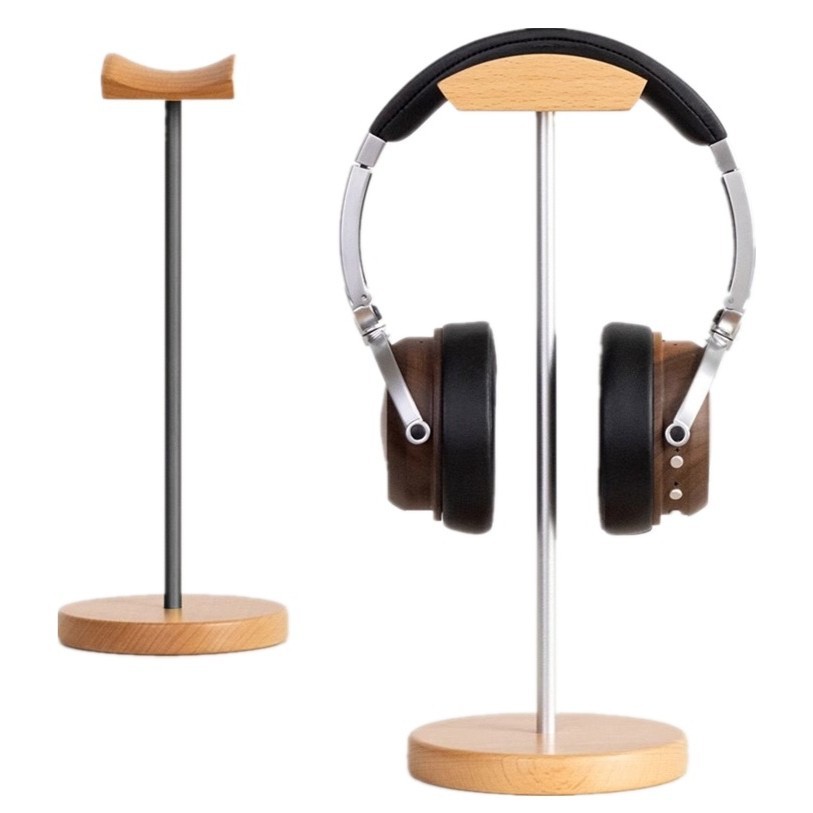 Black Walnut Wood & Aluminum H - Headphone Stand Desk recension och pris