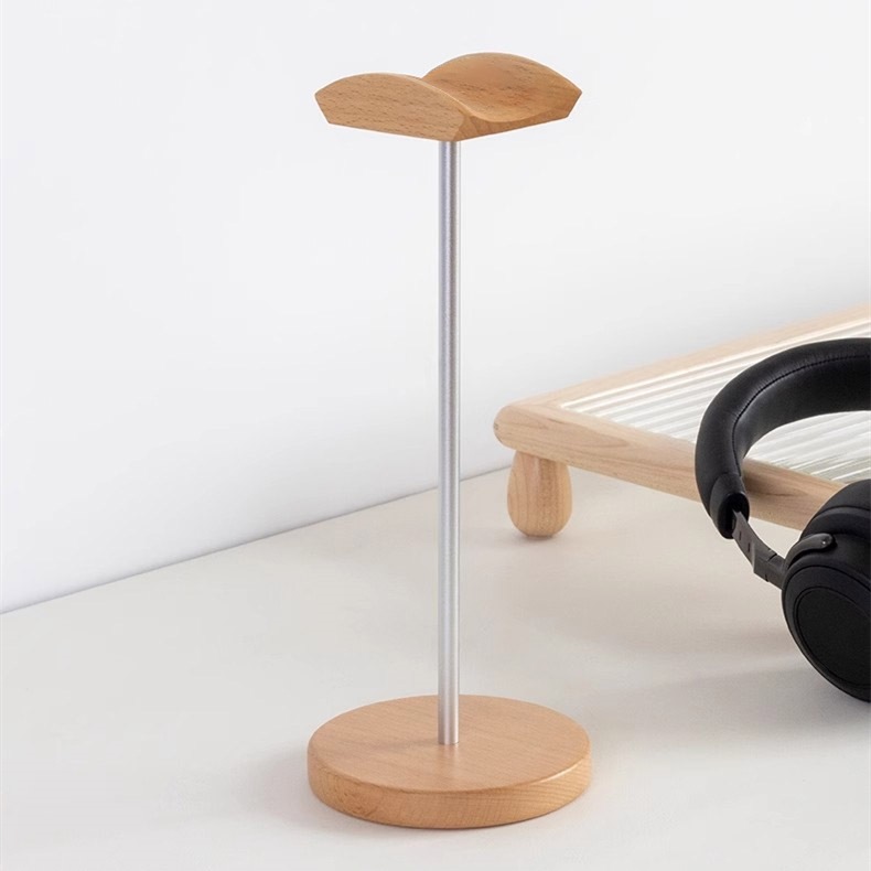 Black Walnut Wood & Aluminum H - Headphone Stand Desk recension och pris