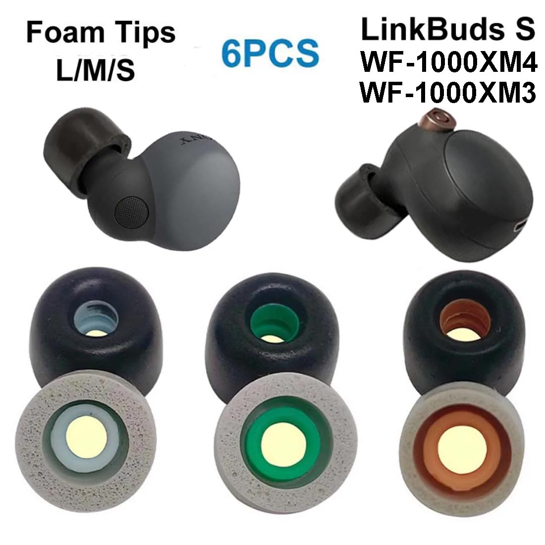 Memory Foam Ear Tips For Sony  - Earphone Foam Tip recension och pris