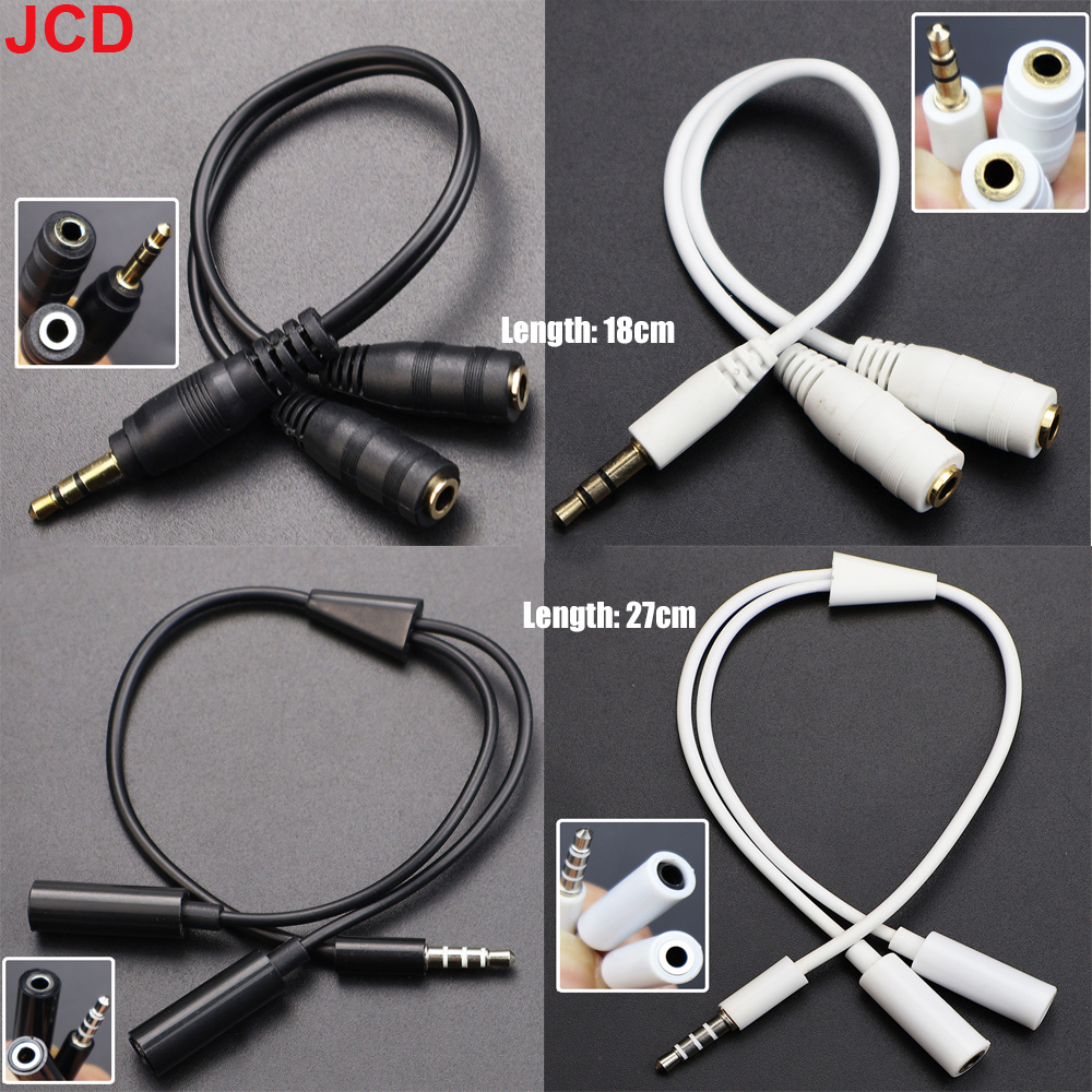 JCD 1Male to 2 Dual Female Y S - Earphone Splitter Jack recension och pris