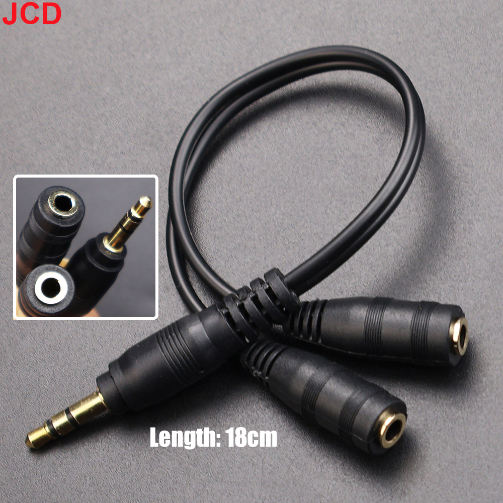 JCD 1Male to 2 Dual Female Y S - Earphone Splitter Jack recension och pris