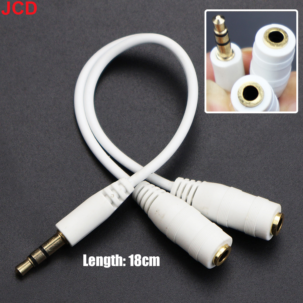 JCD 1Male to 2 Dual Female Y S - Earphone Splitter Jack recension och pris