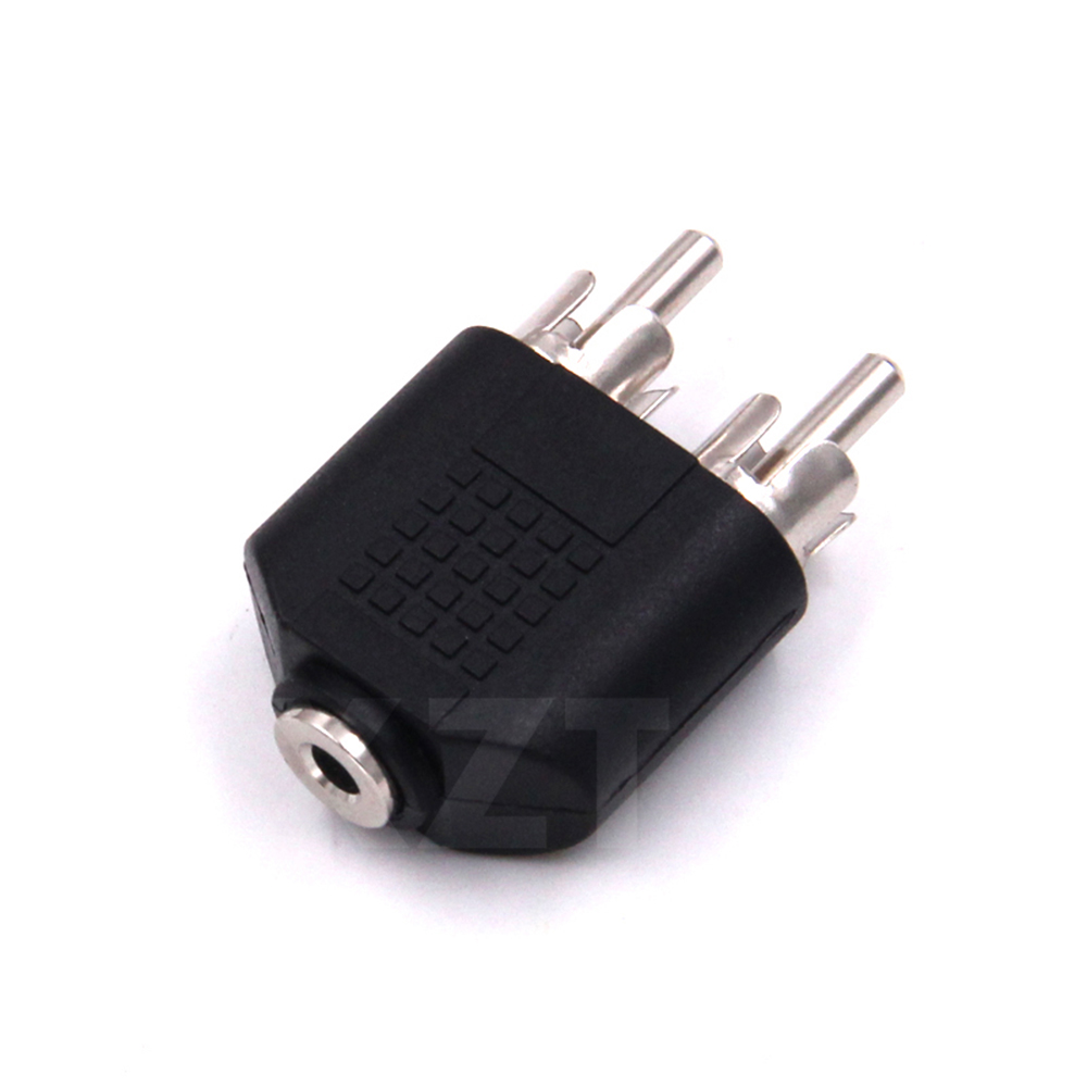 3.5mm Stereo Male To 2 RCA Fem - Earphone Splitter Jack recension och pris