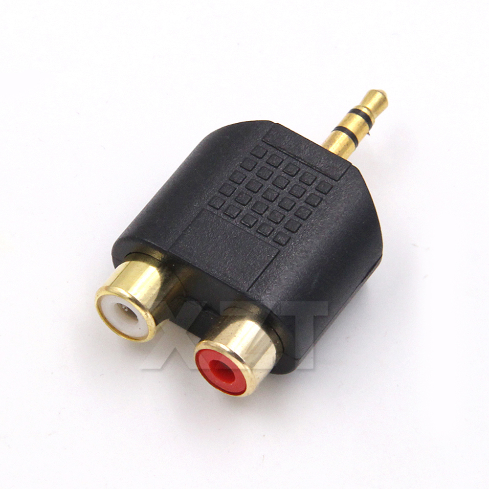 3.5mm Stereo Male To 2 RCA Fem - Earphone Splitter Jack recension och pris