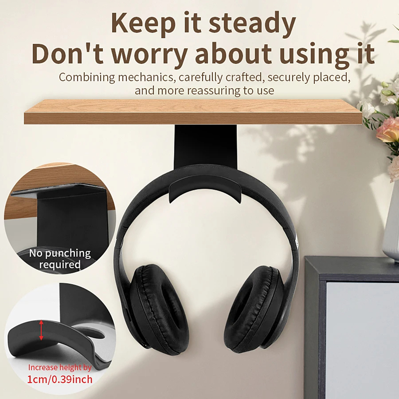 Universal Headphone Stand Adhe - Headphone Stand Desk recension och pris