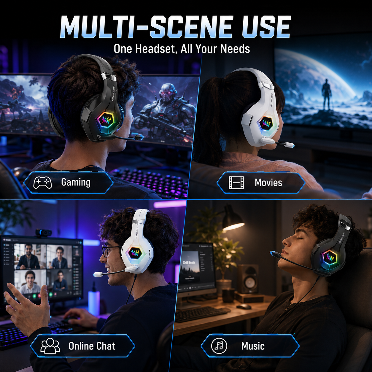 GS450 Wired Gaming Headset RGB - Gaming Headset Rgb recension och pris