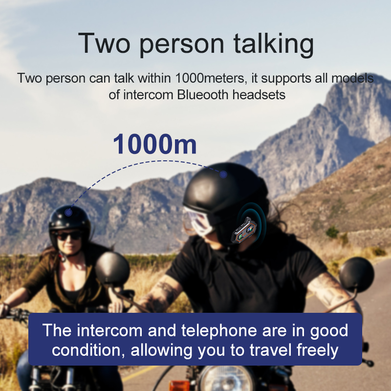 Y20 2X Motorcycle Helmet Inter - Bluetooth Headset On Ear recension och pris