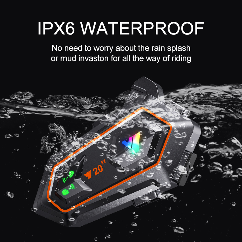 Y20 2X Motorcycle Helmet Inter - Bluetooth Headset On Ear recension och pris