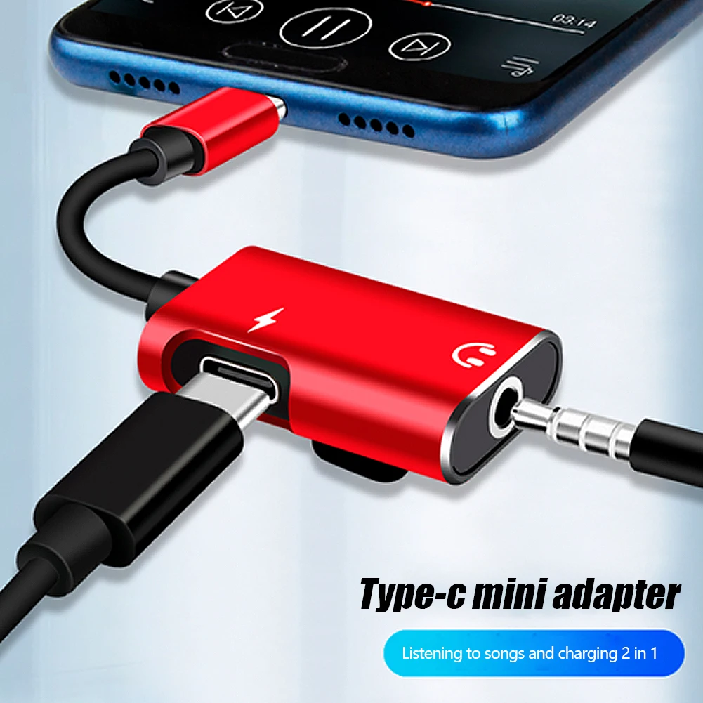 2-in-1 USB-C to 3.5mm Jack Ada - Earphone Splitter Jack recension och pris