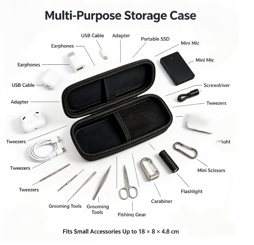 Hard EVA Carrying Storage Case - Headphone Case Hard recension och pris