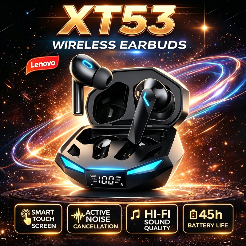 New Lenovo XT53 Bluetooth V5.4 - Wired Earphone Mic recension och pris