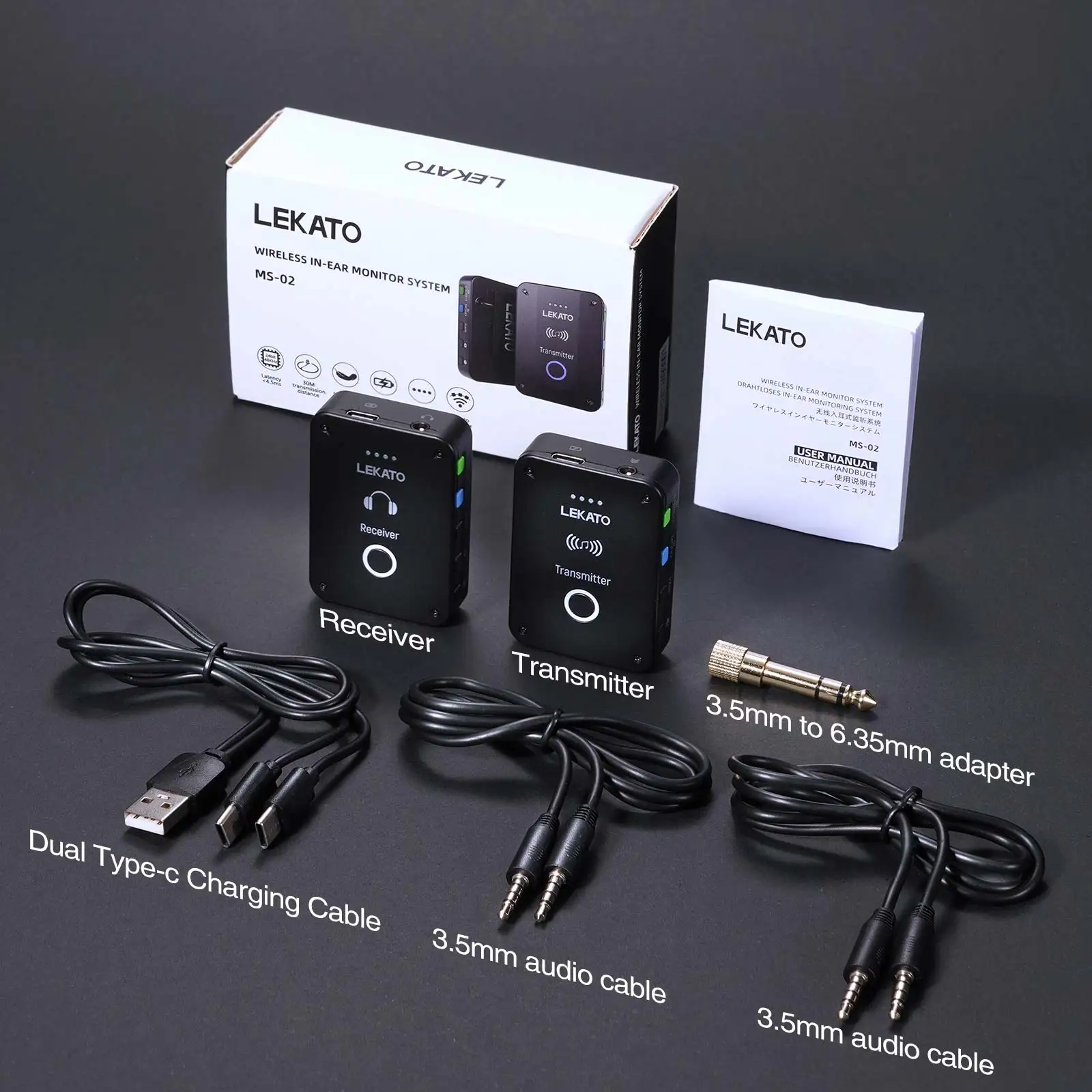 Lekato Ms-02 Wireless Iem Syst - In Ear Monitor Iem recension och pris