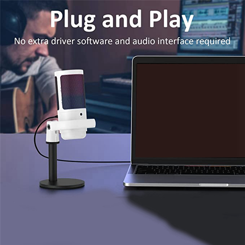 ABUO-Gaming Microphone, USB Mi - Gaming Headset Rgb recension och pris