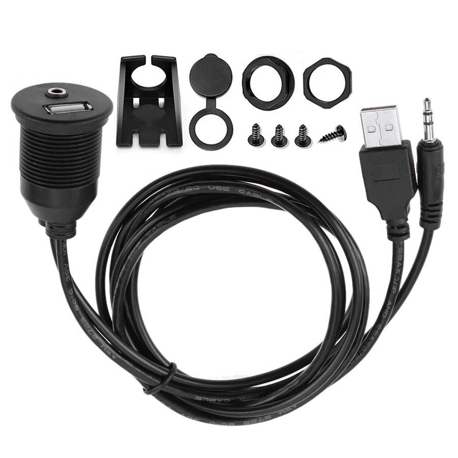 1M USB & 3.5mm AUX Male to Fem - Cable Extension 3.5 recension och pris