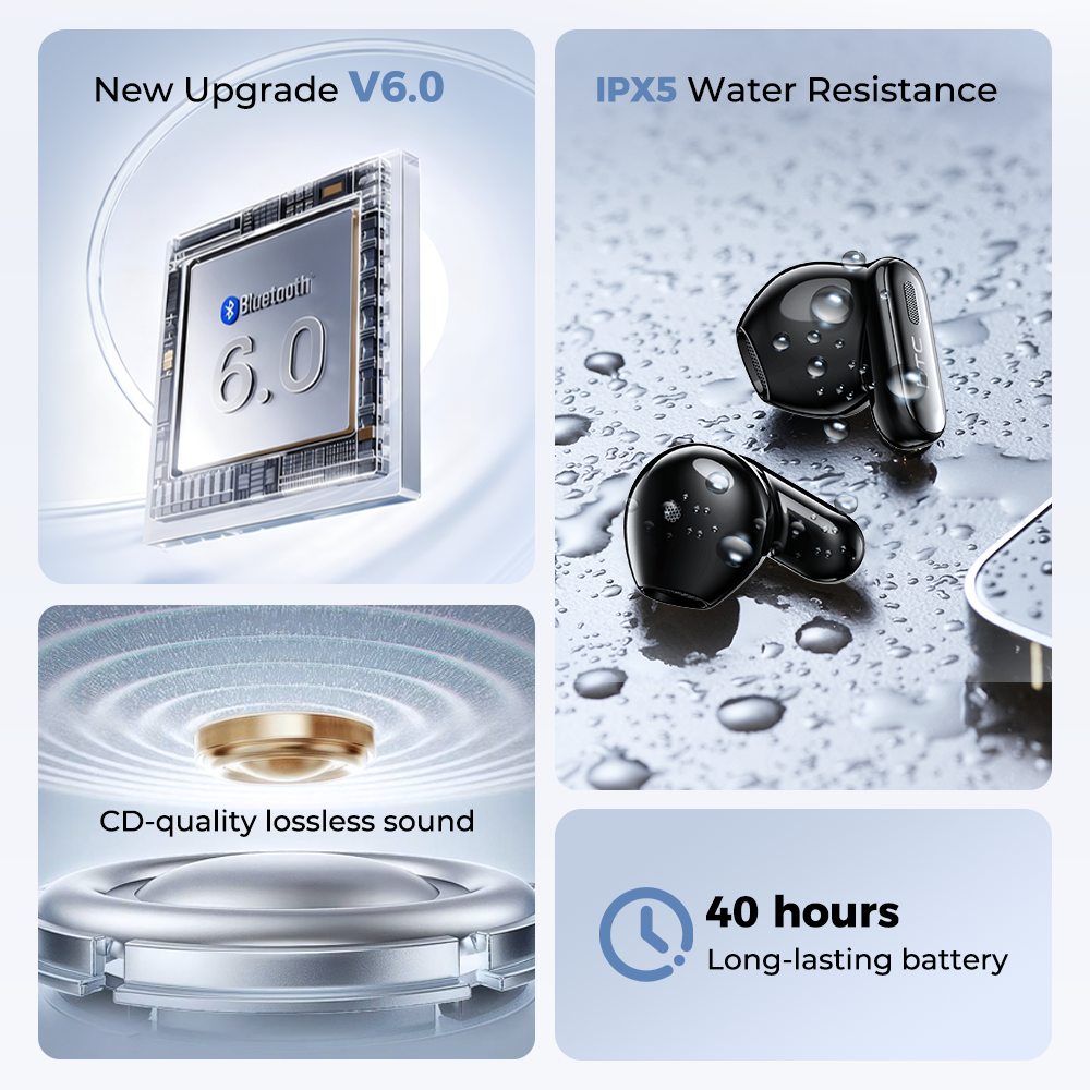 HTC NE68 Wireless Bluetooth He - Wireless Earbuds Tws recension och pris