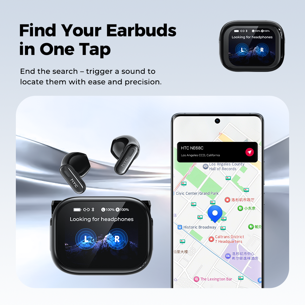 HTC NE68 Wireless Bluetooth He - Wireless Earbuds Tws recension och pris