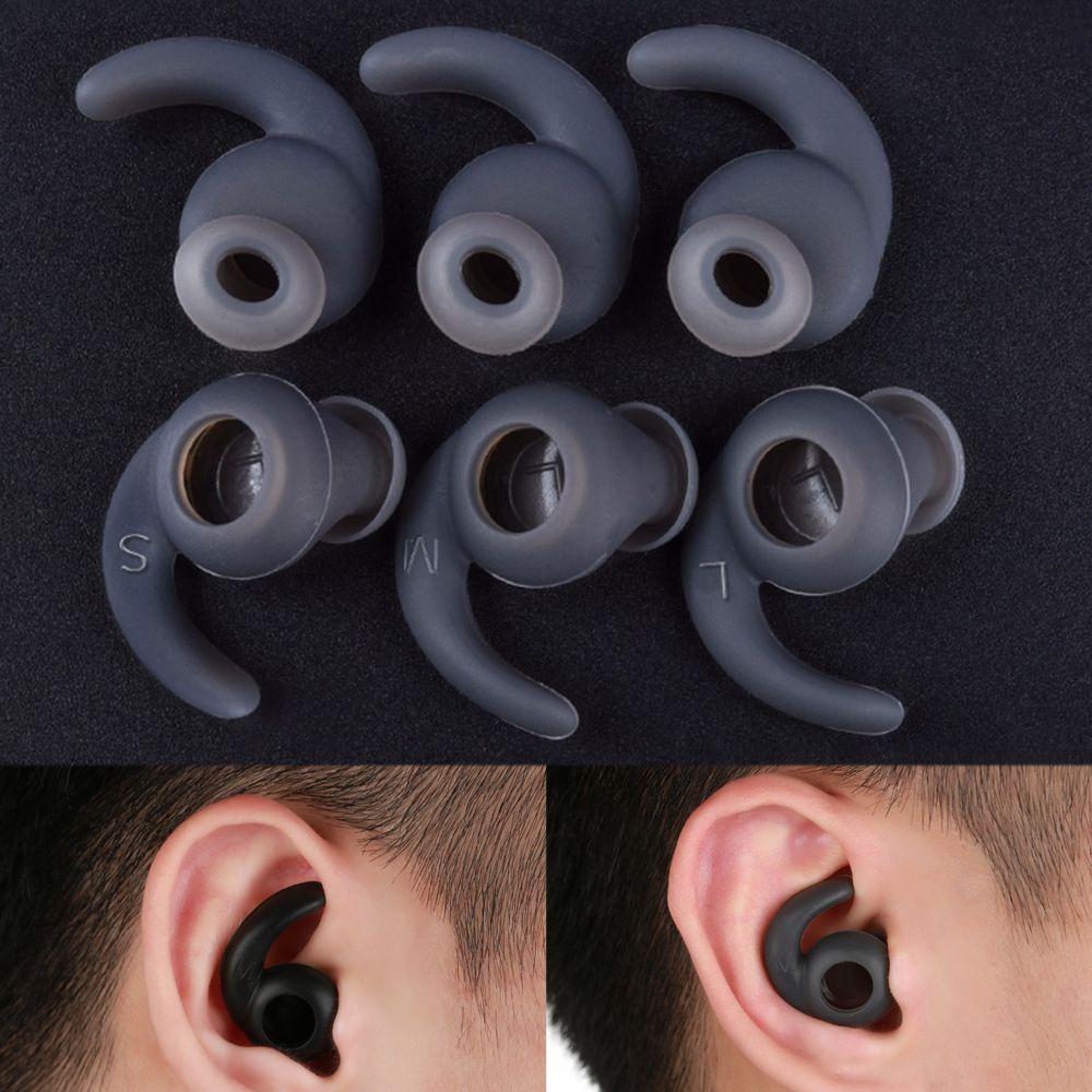 3 Pairs S/M/L In-ear Sports He - Sports Earphone Hook recension och pris
