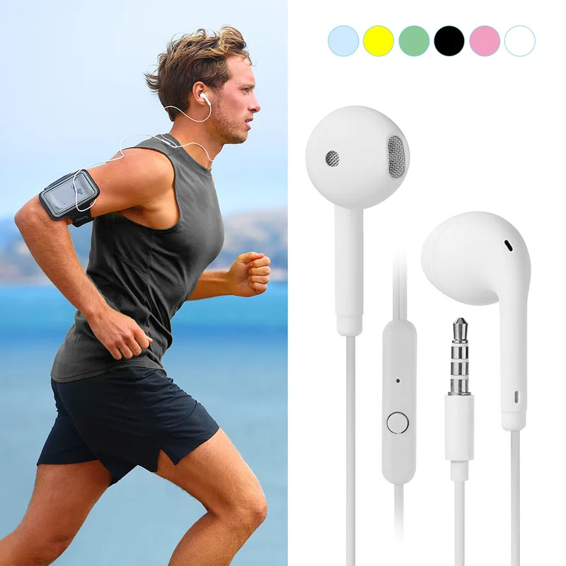 1/2/3/4Pcs Universal 3.5mm Ste - Wired Earphone Mic recension och pris