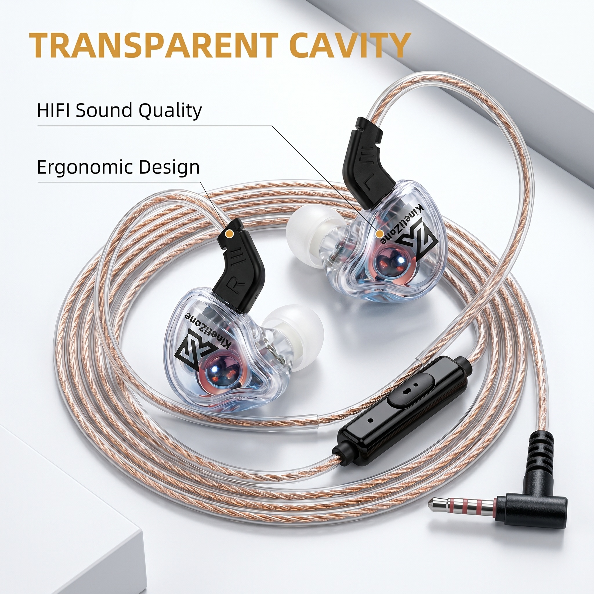 Transparent Shell ACS Acoustic - Wired Earphone Mic recension och pris