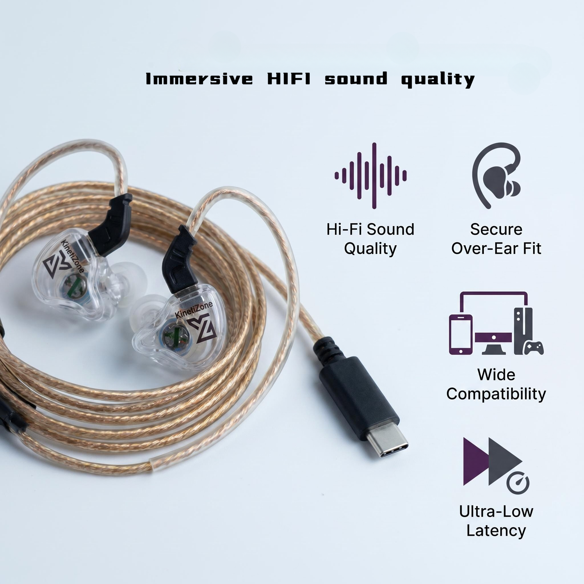 Transparent Shell ACS Acoustic - Wired Earphone Mic recension och pris