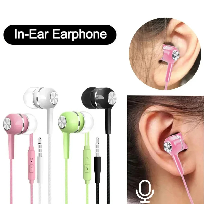 1/2/3/4Pcs 3.5mm Wired Earphon - Wired Earphone Mic recension och pris