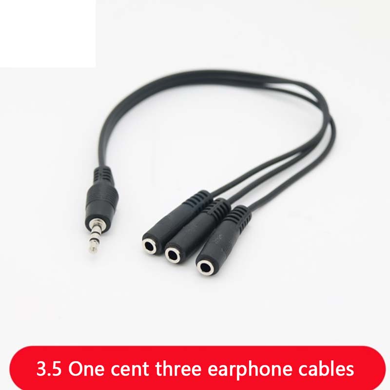 1 Male to 3 Female 3.5mm 3 Way - Earphone Splitter Jack recension och pris