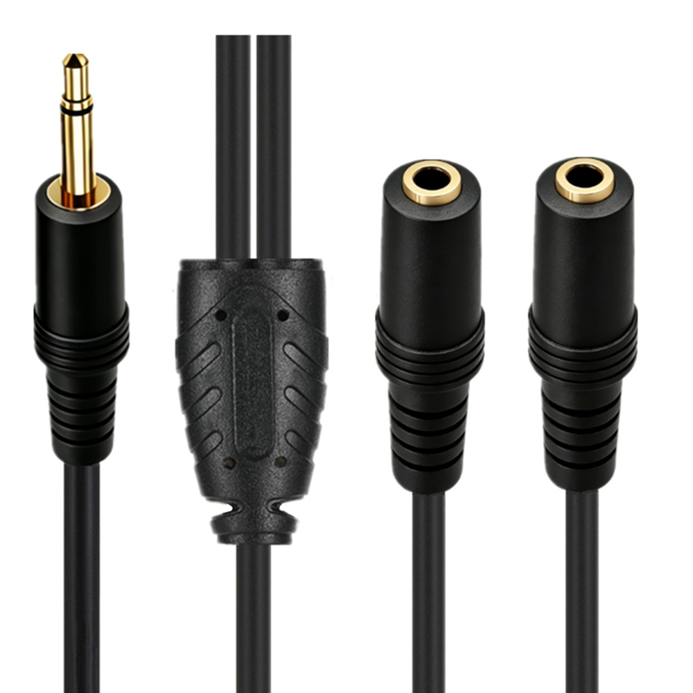 3.5mm TS Mono Male To Dual 3.5 - Earphone Splitter Jack recension och pris