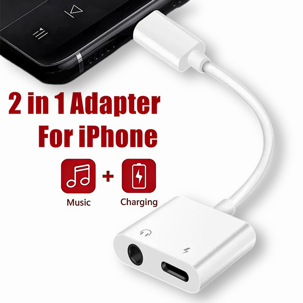 2 in 1 iOS to 3.5mm Jack Audio - Earphone Splitter Jack recension och pris