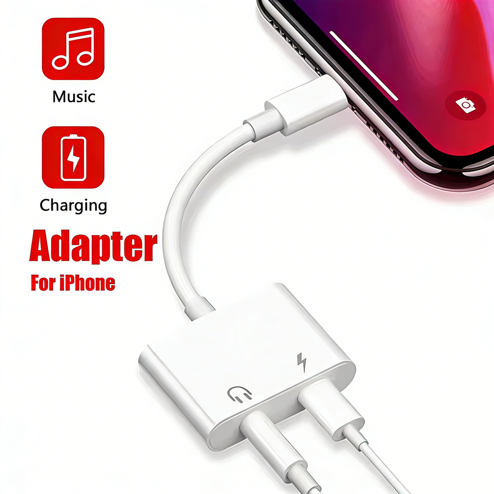 2 in 1 iOS to 3.5mm Jack Audio - Earphone Splitter Jack recension och pris
