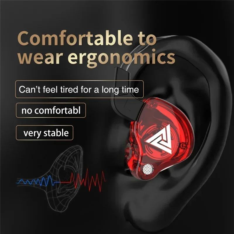 NEW QKZ AK6 Copper Driver HiFi - Wired Earphone Mic recension och pris