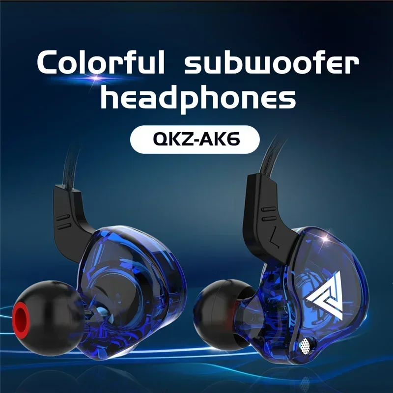 NEW QKZ AK6 Copper Driver HiFi - Wired Earphone Mic recension och pris