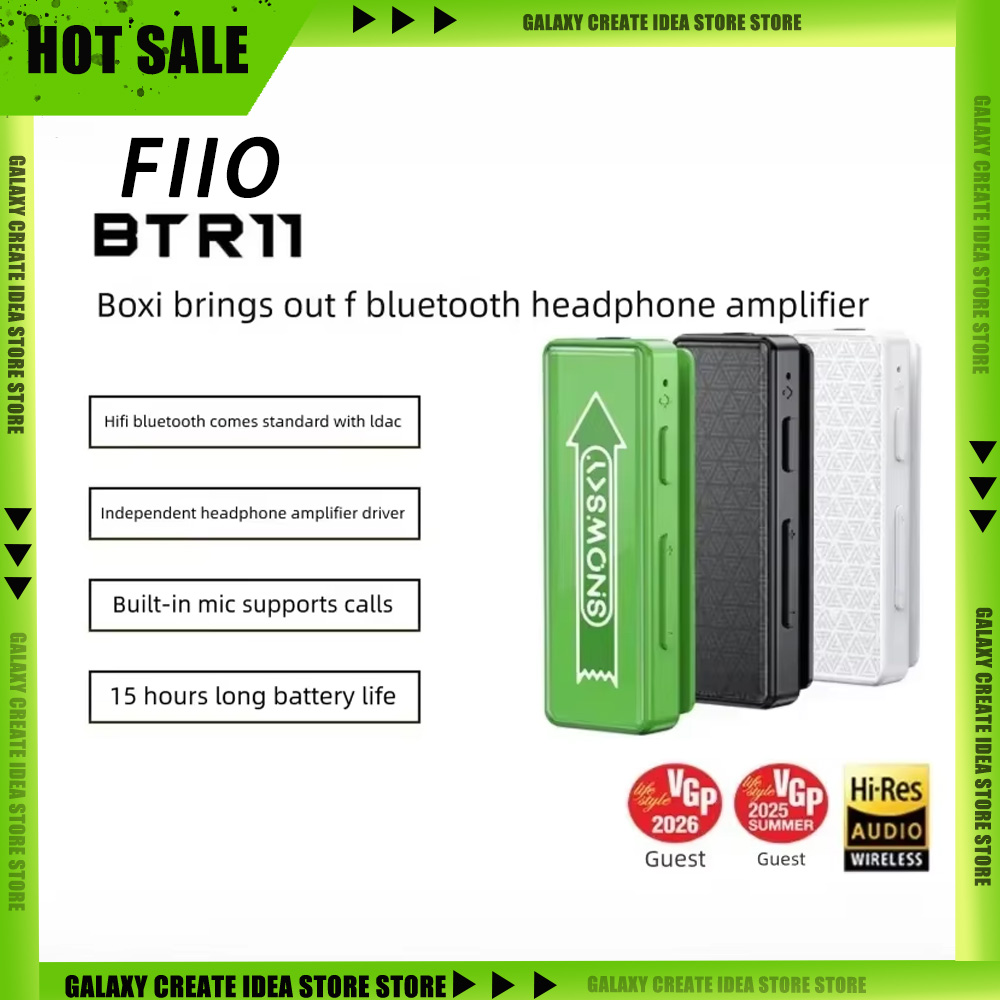 FiiO BTR11 Bluetooth Audio Rec - Wired Earphone Mic recension och pris