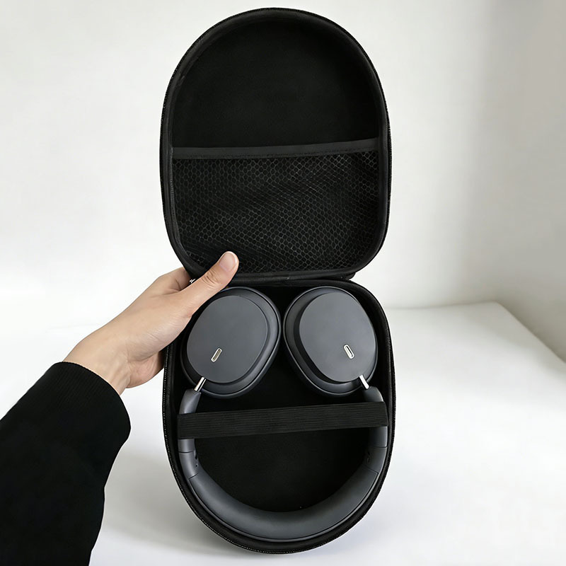 Multi-Functional Black EVA Har - Headphone Case Hard recension och pris