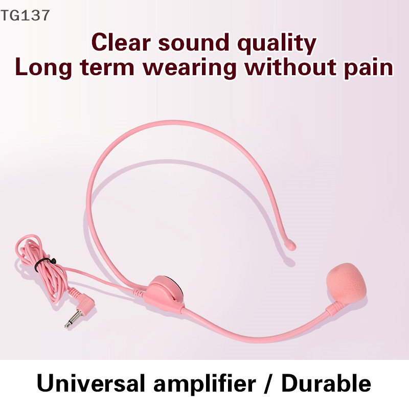 1Pcs 3.5MM Pink Headworn Wired - Wired Earphone Mic recension och pris