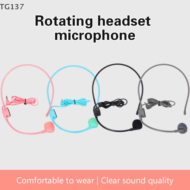 1Pcs 3.5MM Pink Headworn Wired - Wired Earphone Mic recension och pris