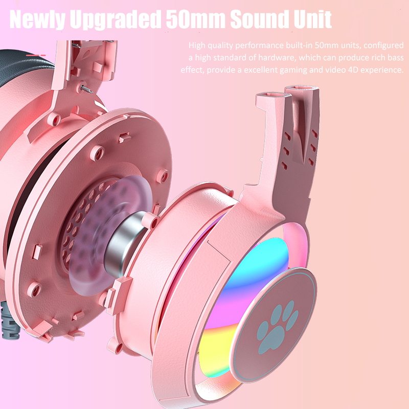 Cute Cat Ear Gaming Headphones - Gaming Headset Rgb recension och pris