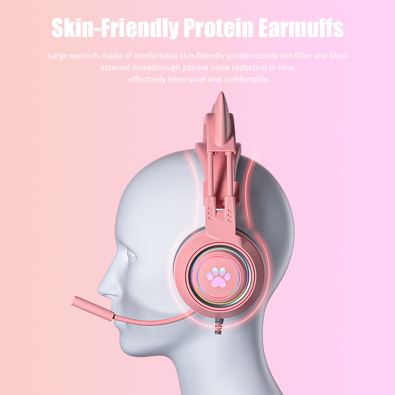 Cute Cat Ear Gaming Headphones - Gaming Headset Rgb recension och pris