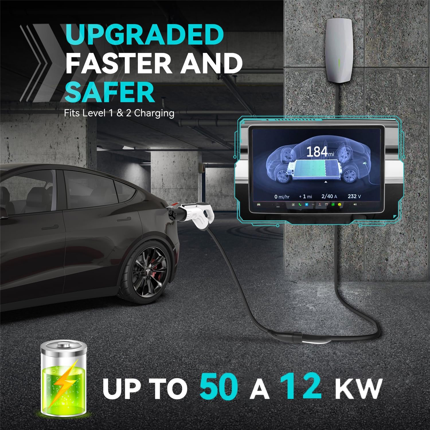 WUFEN Tesla Electric Vehicle C - Cable Extension 3.5 recension och pris